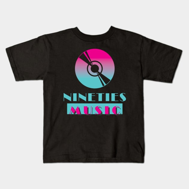 Retro Nineties Music Lover Kids T-Shirt by Mclickster